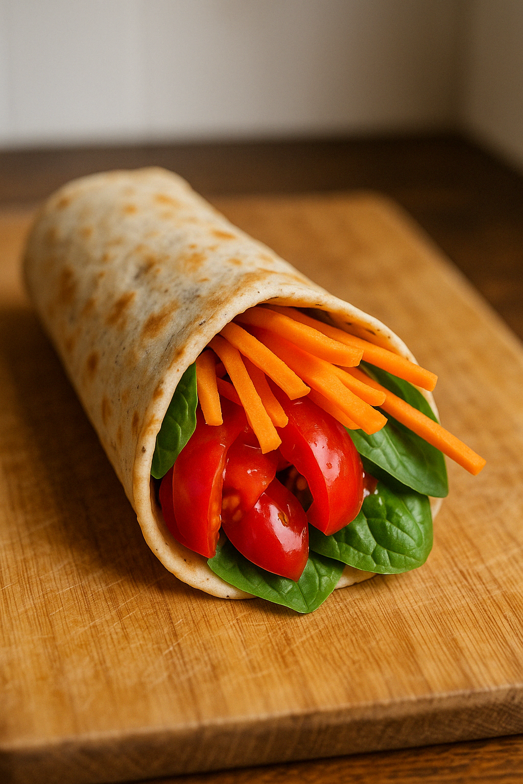 Veggie and bean grain free wraps