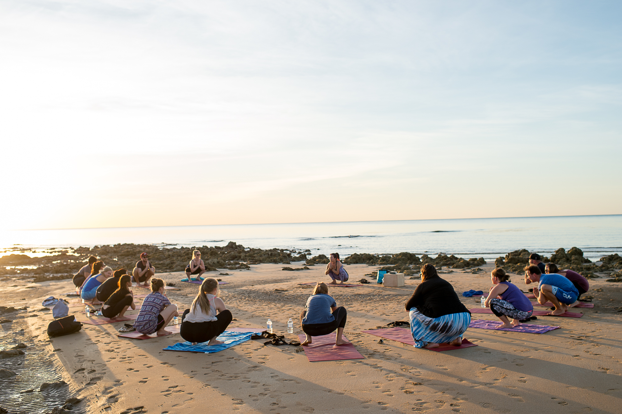 Yoga Pose at Sunrise